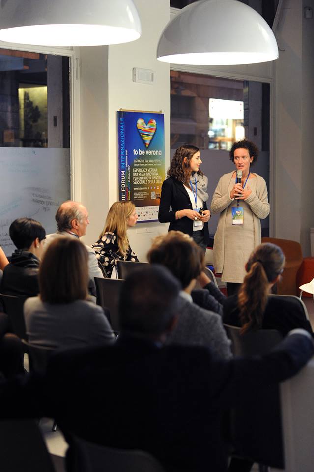 “Dalla ricerca nasce <a href="/DiamanteTech/">Diamante</a>: un caso di #startup”. Valentina Garonzi e Linda Avesani durante il loro speech alla Tavola Rotonda #ToBeVerona, presso <a href="/Progetto_diVita/">Progetto di Vita</a>. #innovazione #Verona