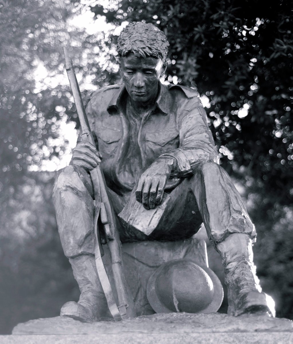 wiltsandbath's tweet photo. My latest work is a 2017 re shoot of a statue of a  World War Two soldier in #Portsmouth. He reads his letter from a loved one. The full album can be seen at https://t.co/Gd5NTuGXvQ https://t.co/Sg8aatwrw3