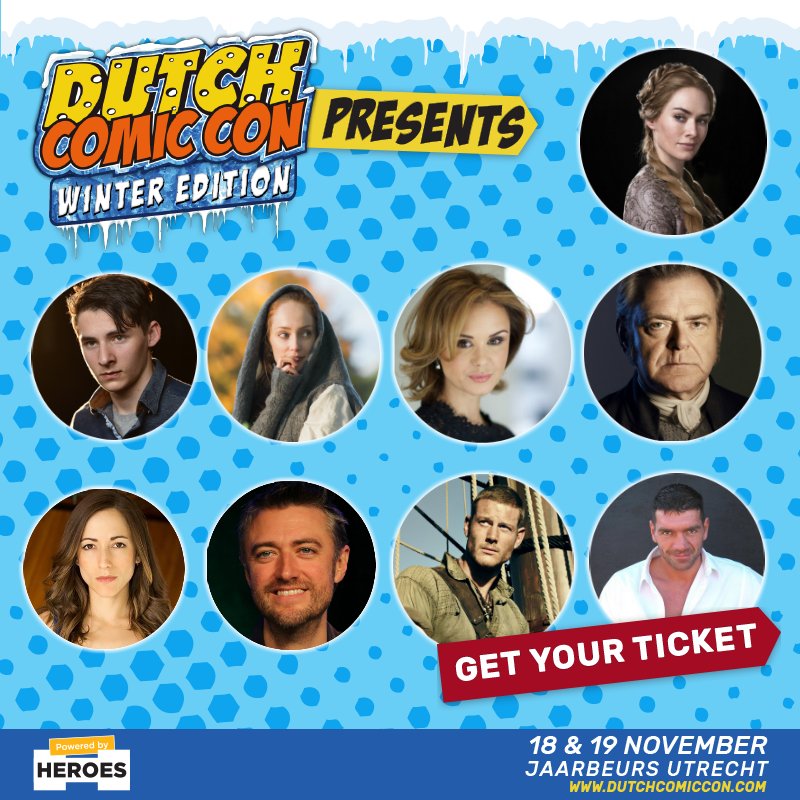 dutchcomiccon's tweet photo. @IAMLenaHeadey, @exkevinmcnally en vele andere acteurs bezoeken #DCCWE! Koop nu nog je photoboothtickets op https://t.co/CTE3C7EVQE https://t.co/lTldKecLV5