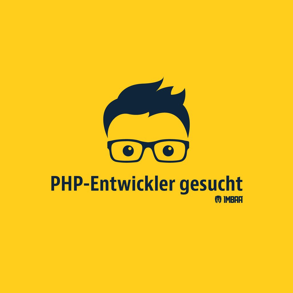 Aufgepasst! Verstärkung gesucht!
Wir suchen ab sofort einen PHP-Entwickler (m/w), der mit uns zusammen dauerhaft a… ift.tt/2zpWfxr