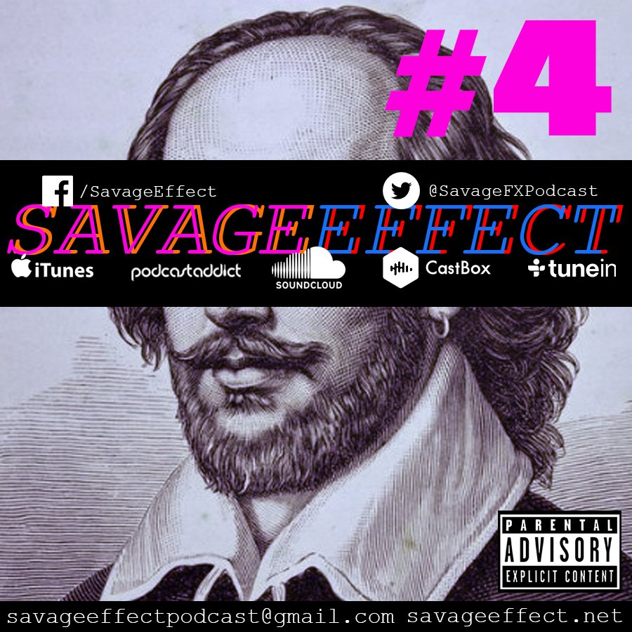SavageFXPodcast's tweet photo. Savage Effect Episode #4 is available now! https://t.co/l8dpK6hVGb #shakespeare #savageeffect #boymeetsworld #romeo #juliet #xfactor #oldage https://t.co/Xt1P7Fj6JW