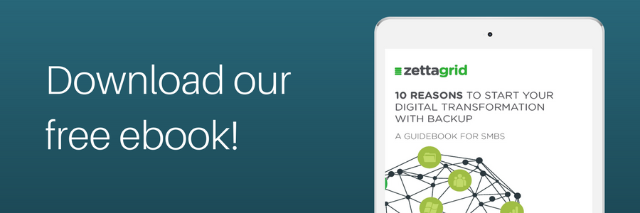 Zettagrid's tweet photo. We've got 10 reasons why you should start your digital transformation with backup 👏 https://t.co/zHZuHKogAT #veeam #ExperienceAvailability https://t.co/9ZCKi4D3SP