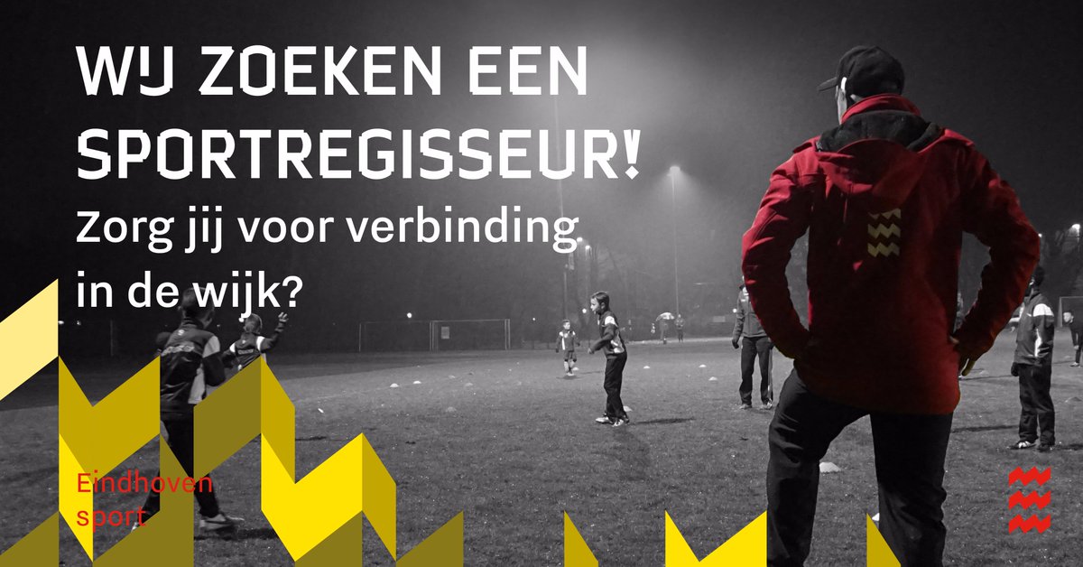 EindhovenSport's tweet photo. Gaaf! Wij zoeken 3 nieuwe sportregisseurs voor onze ambitieuze sportvisie en organisatie! Solliciteren kan hier: https://t.co/bikWtHh07r | @Sportindebuurt @allesoversport_ @gem_Eindhoven https://t.co/FZUXc9DWvf