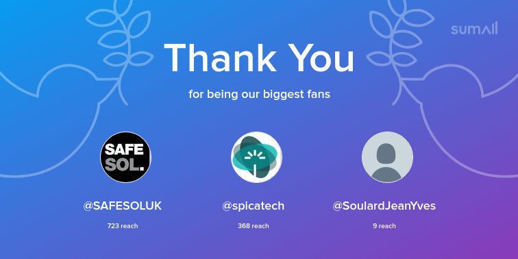 GESwater's tweet photo. Our biggest fans this week: @SAFESOLUK, @spicatech, @SoulardJeanYves. Thank you! via https://t.co/hwEyB0jFjV https://t.co/hT312K6TSL