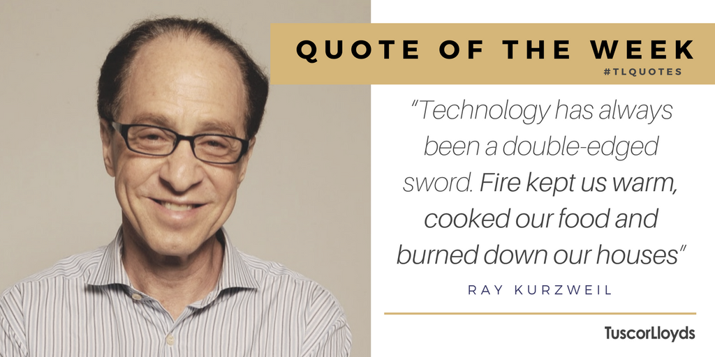 TuscorlloydsUK's tweet photo. #TLQuotes Ray Kurzweil on AI #QuoteOfTheWeek #tech #AI #shipping #ThursdayThoughts article -> https://t.co/XRnklOzN4H @futurism https://t.co/sUS3xGOg1c