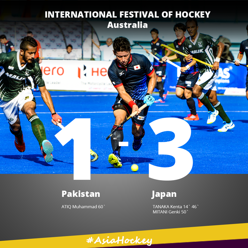 hockeyWrldNws's tweet photo. INTERNATIONAL FESTIVAL OF HOCKEY (MEN) #IFOH2017 ๐ต๐ฐPakistan 1 - 3 ๐ฏ๐ตJapan Full Time #AsiaHockey https://t.co/hqUPKIcKvX #ACT2016 https://t.co/isAN5k0suf