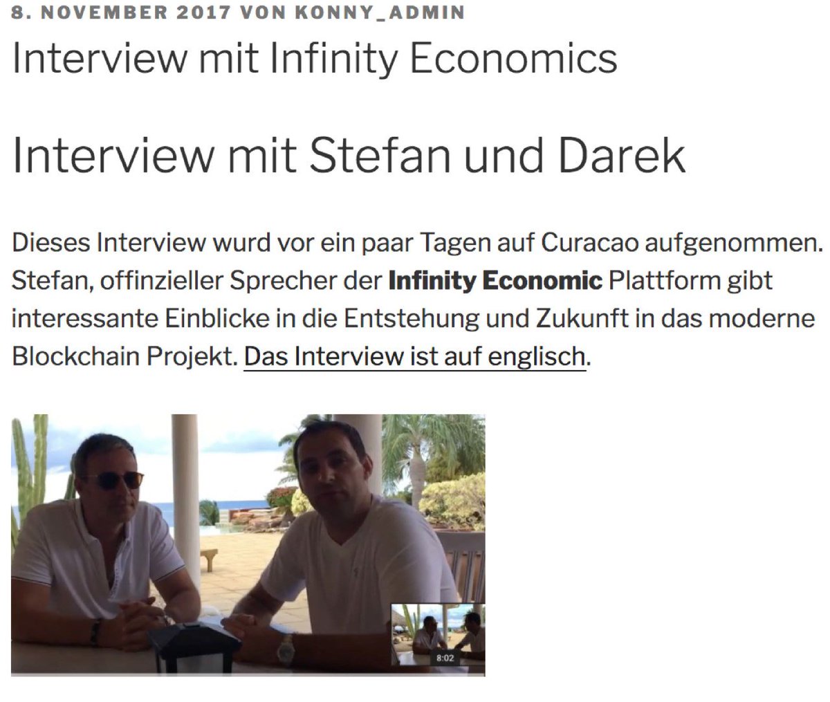 _Trents_'s tweet image. Interview  mit #InfinityEconomics . Interview mit Stefan und Darek.
eigen-leben.de/interview-mit-…