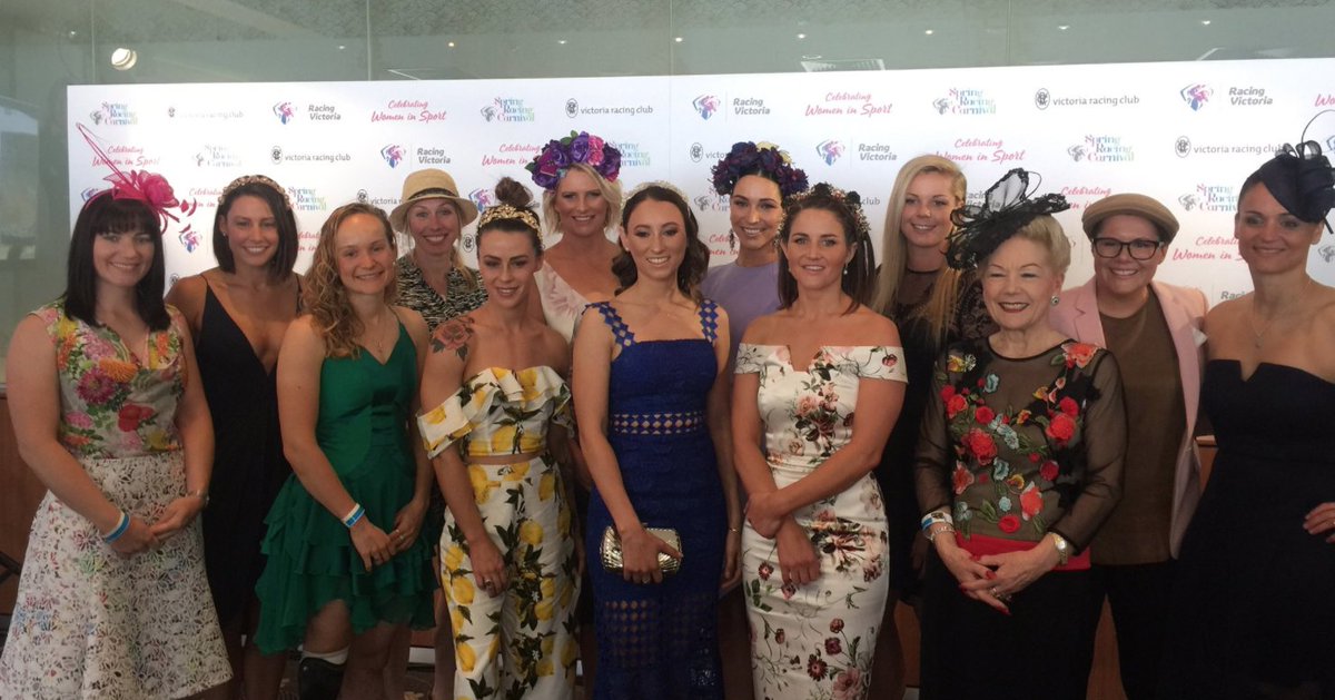 HanMacdougall06's tweet photo. Raising each other up, resiliency, and being bold. Congratulations to @RacingInsider &amp; @FlemingtonVRC for the first #CelebratingWomeninSport at #Oaksday https://t.co/NoGAPfy20m