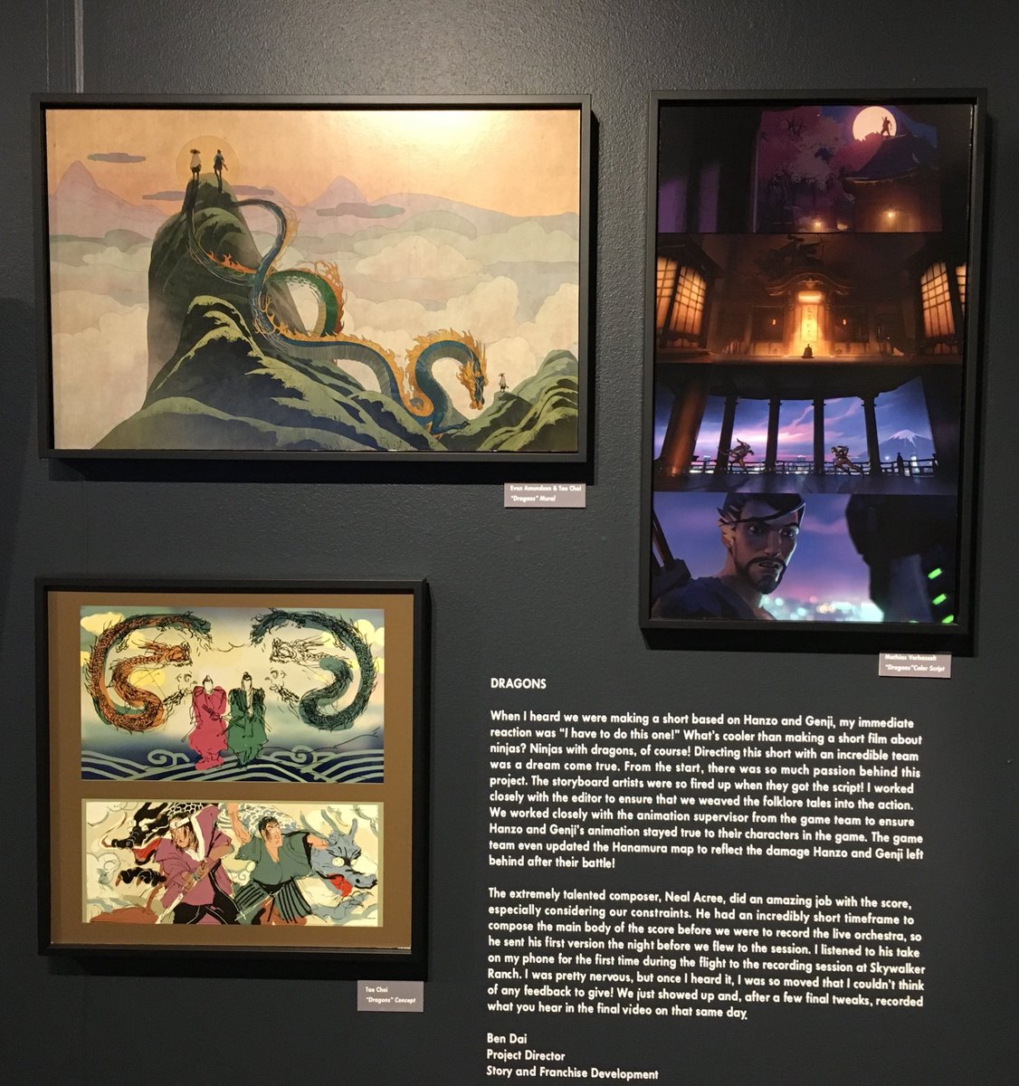 Concept art from the Overwatch “Dragons” short film