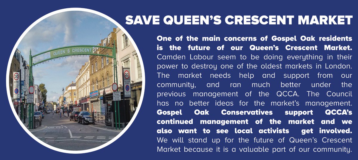TeamGOuk's tweet photo. @MarxdeMorais has a plan for our #QueensCrescent market, that will really work. He will fight to continue the previous management of the #QCCA + get #LocalActivists involved.
Labour ruined our #market. LibDems promises to save it, but don't tell you how. https://t.co/JfJ2IDbQQU