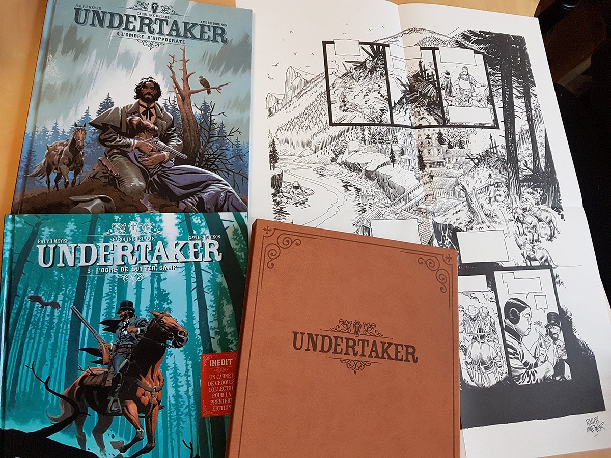 EditionsDargaud's tweet photo. Undertaker revient en librairie le 24/11 !... Le tome 4 mais aussi pour les retardataires, sous forme de coffret tomes 3 et 4 réunis ! Collector ! https://t.co/PfUMVatHdD
