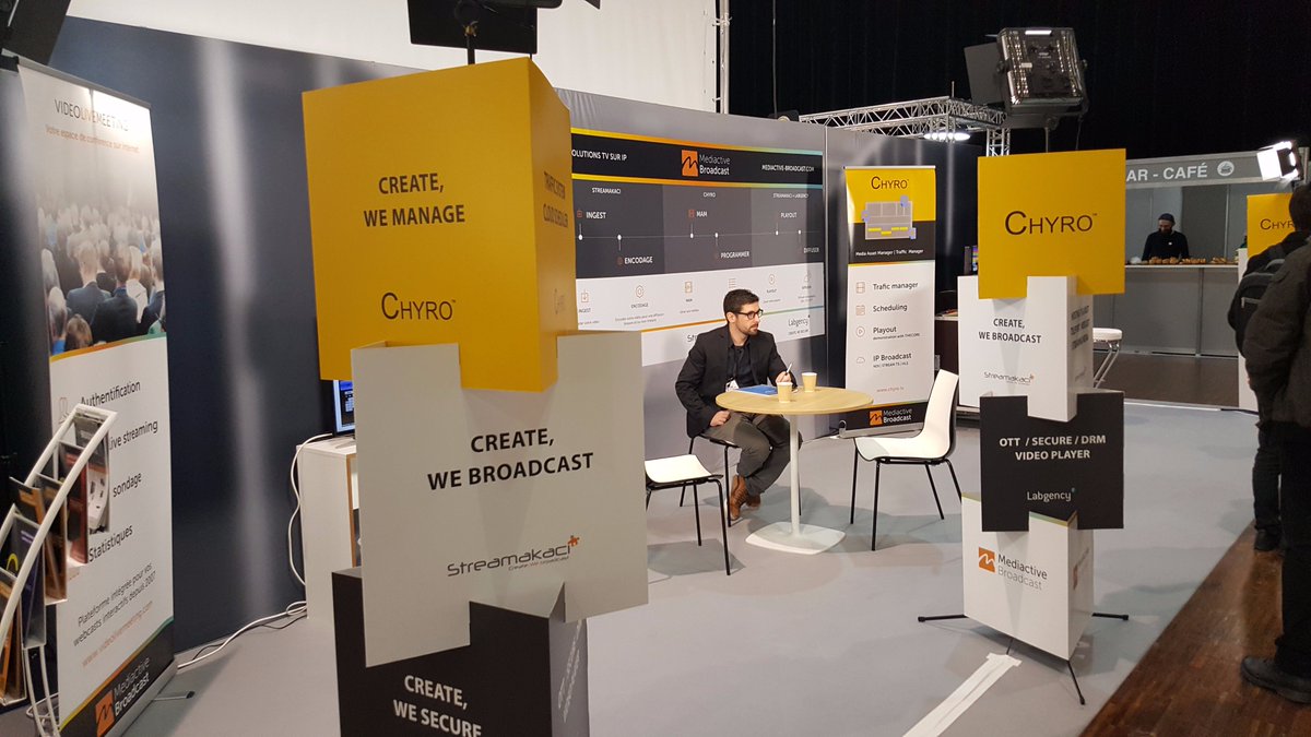 ChyroBroadcast's tweet photo. Deuxième journée pour le #SATIS2017 ! #Chyro - @streamakaci - @Labgency sont présents sur le stand A53 @satisexpo https://t.co/YXO3WU0y3H