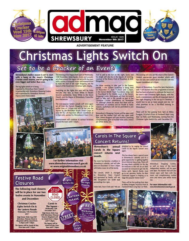 Don't miss your latest Shrewsbury admag... out now.

Also please visit our new website!

▶️▶️ shrewsburyadmag.net