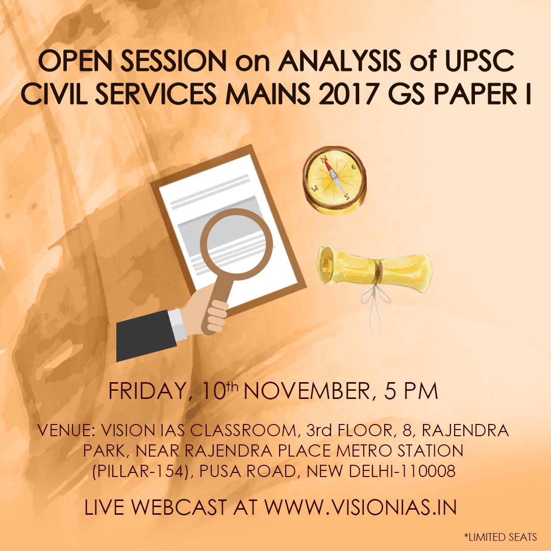 Vision_IAS's tweet photo. Open Session alert! Join us tomorrow.
#VisionIASOpenSession #MainsPaperAnalysis #VisionIAS https://t.co/VvnMXxazPp