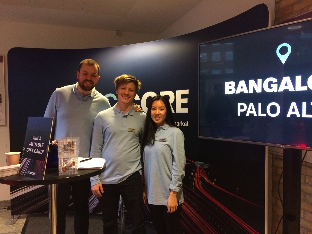ArcCore's tweet image. Meet #arccore at Chalmer’s DateIt in Gothenburg today!