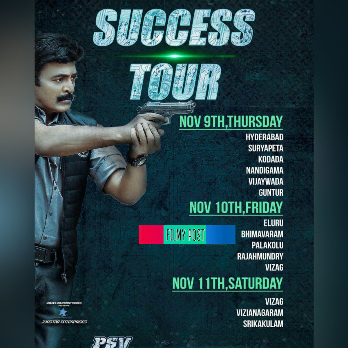 FilmyPost's tweet photo. #PSVGarudaVega #successtour #rajashekar #praveensattaru #ThursdayThoughts #filmypost
Follow us @FilmyPost https://t.co/JZuohLmydy