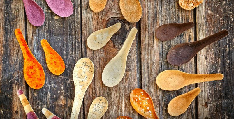 Another incredible new product fom the travel team ,@triedtestedUK EDIBLE SPOONS omg ! They are already on route to the UK with a #London pop up just in time for the holidays ! #food #innovation