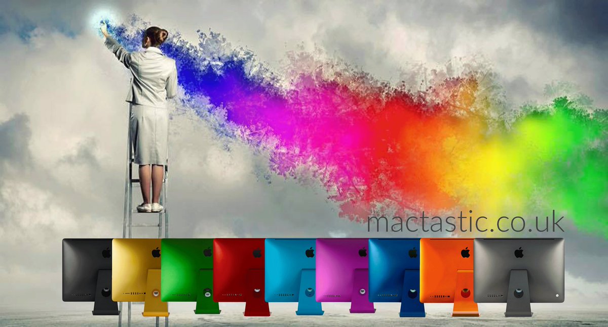 MactasticUK's tweet photo. Thinking of a new #iMac? See our range of #colour anodised ones at https://t.co/Qbb5HlUSul. #ThursdayThoughts #Apple #brand #tech #design https://t.co/LRJn9JDBLR