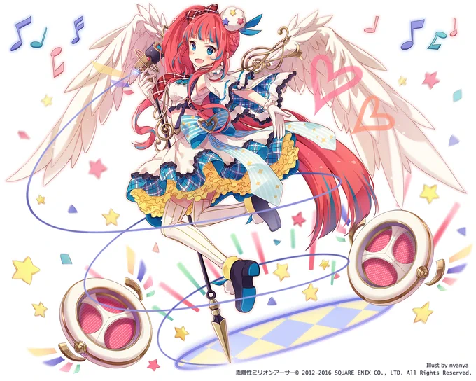 【お仕事】「歌劇型ミューズ」乖離性ミリオンアーサーで描かせて頂きました。
新登場アイドル!😍 