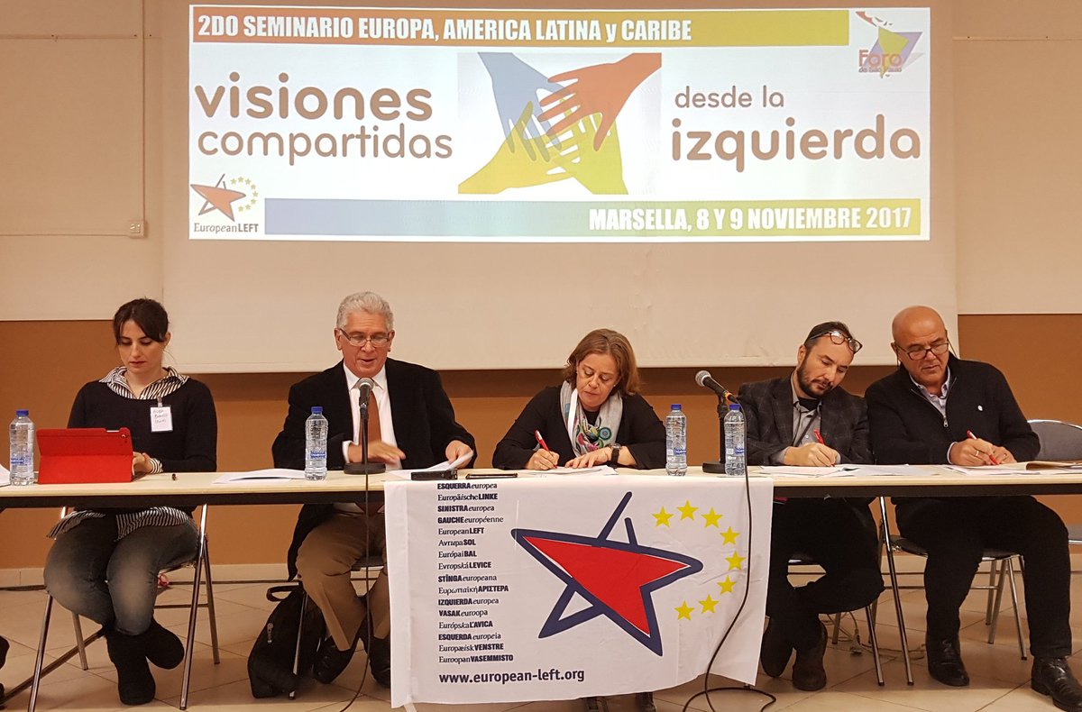 europeanleft's tweet photo. 2nd day of "Shared Visions" with #roydaza and #maurizioacerbo on proposals for the #left to fight conservative and right-wing extremists. #VisionesCompartidas #fsp #psuv #rifondazionecomunista https://t.co/AncURfKSeK