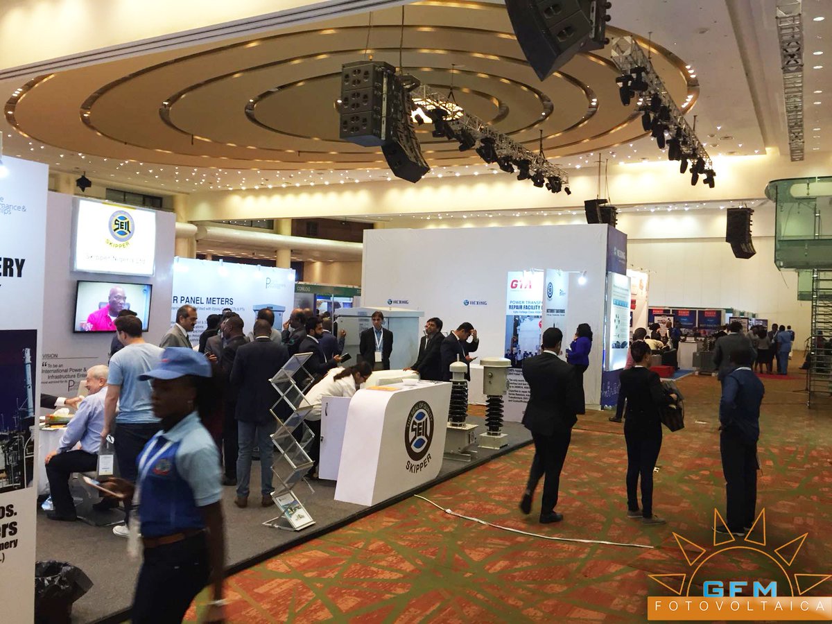 GFMFotovoltaica's tweet photo. Nuestros compañeros en " Lagos International Trade Fair ", aprovechan su estancia en Lagos para visitar otra importante feria: "Future Energy  Nigeria"
 #SolarEnergy #RenewablesEnergies #Innovation #HighEnergy #Horizon2020 #H2020 #SuninBox #PortableSolution #SolarBox https://t.co/1FcyYAw4tI