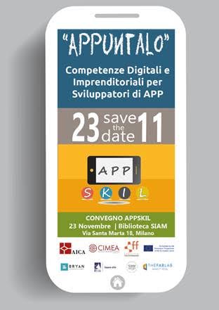 AppSkil's tweet photo. @AppSkil results presentation by @AICA_1961 in Milano, on November 23rd! Full programme and registration available here https://t.co/D8HwLJ7zw7 https://t.co/WzUqWByXnu