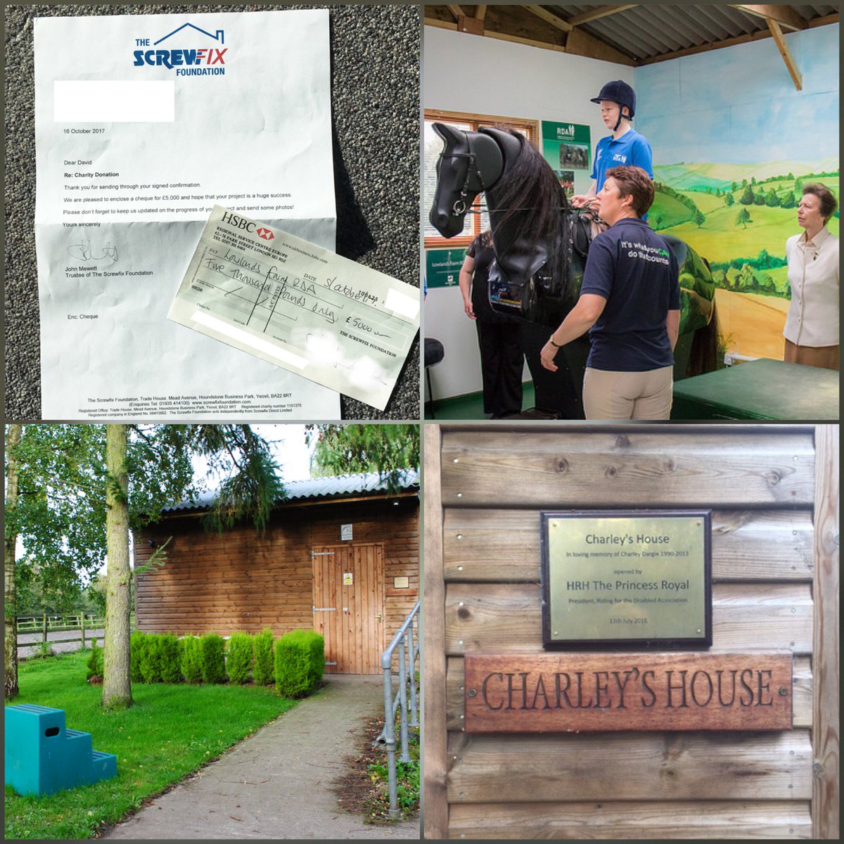 LowlandsRDA's tweet photo. @LowlandsRDA couldn't be more grateful to @Screwfix Foundation for their £5000 grant, which will enable us to purchase a much-needed hoist to help our disabled riders mount Charley, our mechanical horse, safely and comfortably. THANK YOU #screwfixfoundation @RDAnational https://t.co/zlfkt2LSJi