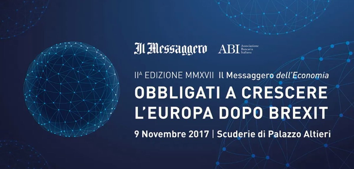 mimit_gov's tweet photo. Il Ministro @CarloCalenda interviene al Convegno "Obbligati a crescere. L'Europa dopo Brexit" @ilmessaggeroit, ABI. Segui la diretta https://t.co/TJl4qekwAs https://t.co/jrbAxzx3mG