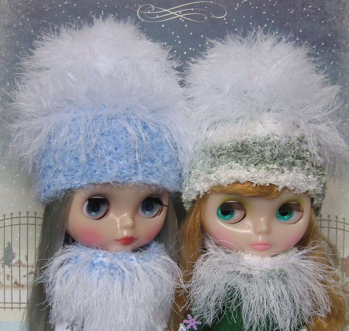 JujaShop's tweet photo. Knitted hat for Blythe doll https://t.co/6rCNlsdA2N via @Etsy #blythe #ブライス #doll #blythehat #jujashop https://t.co/KUptElXvz1