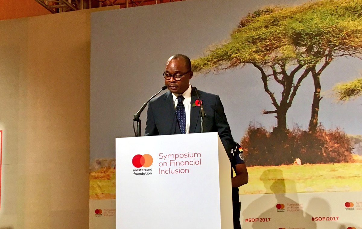 Governor of <a href="/BankofGhana_/">Bank of Ghana(BoG)</a> tells #SoFi2017 audience that for #FinancialInclusion, growth and development cannot be overemphasized