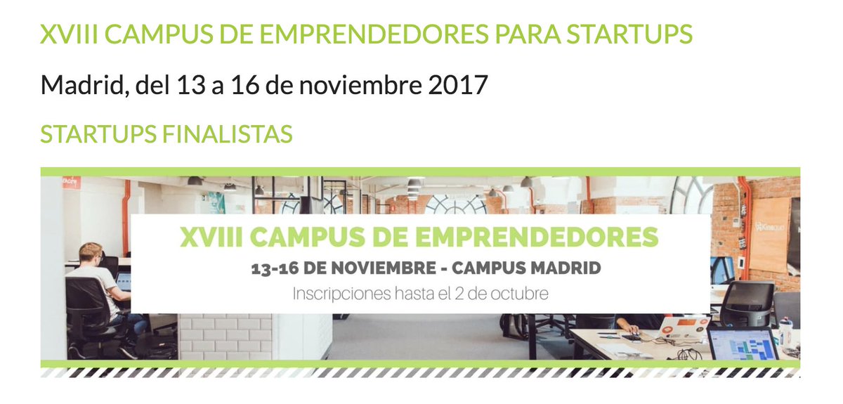 BStartup's tweet photo. Ya queda menos para que las 12 startups compitan por los 300.000 € en el XVIII Campus de Emprendedores https://t.co/lLU6nvVRdh con @brickbest @civitfun @OpenWebinarsnet @PatasBox @getpickzen @rated_power @thisisroutive @SigueTuLiga @SofiaSquare @TabiliOficial @teimas @getworona https://t.co/bI9rCxfpi4