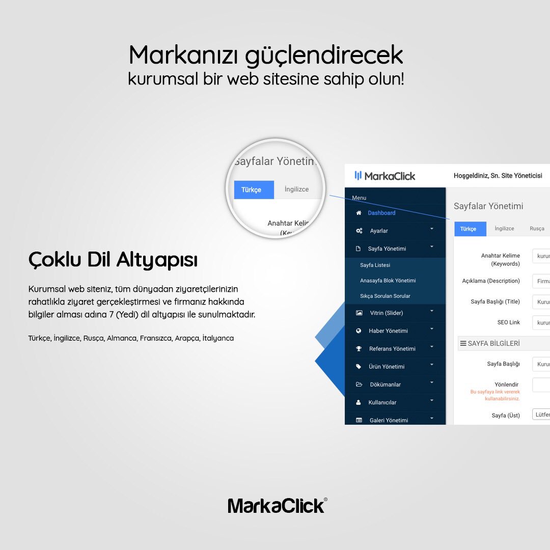 Markanız için kurumsal kimliğinizi yansıtan web sitenizi konuşmak ister misiniz? #websitesi #kurumsal #kurumsalkimlik #eticaret #marka #markaclick #Girisimcilik #işletme #kobi #reklam markaclick.com.tr