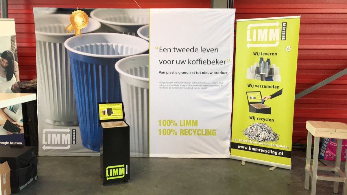 Iedereen drinkt vandaag een duurzaam bakje koffie van LIMM Recycling op de Klimaattop Noord 2017 #ktn17 #wijzijnalvastbegonnen