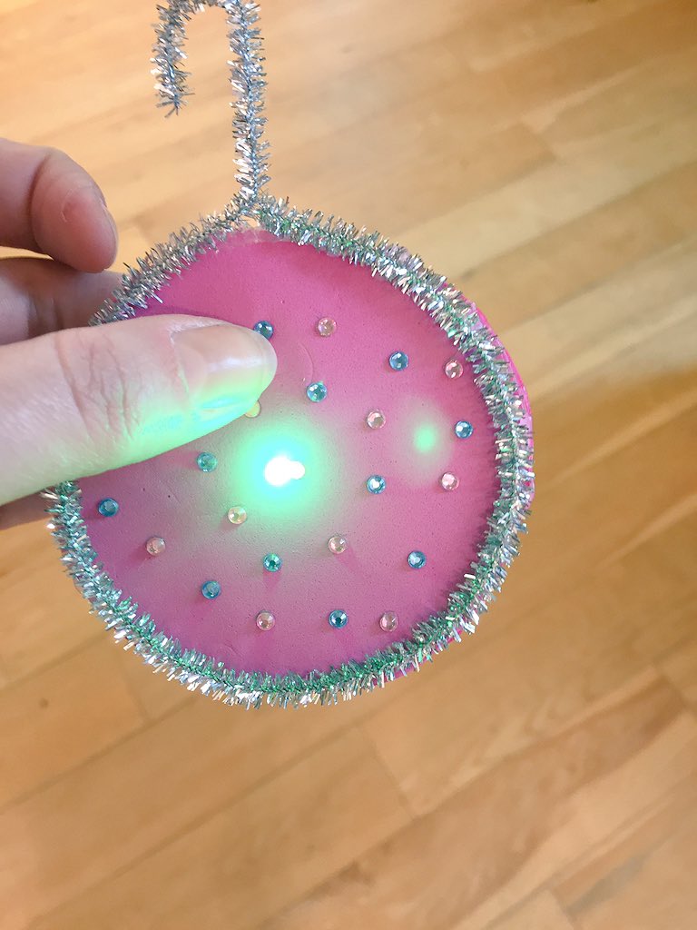 nicolatiffany's tweet photo. Making light up baubles in this morning's #techtownlab https://t.co/zDvPKSzoMb