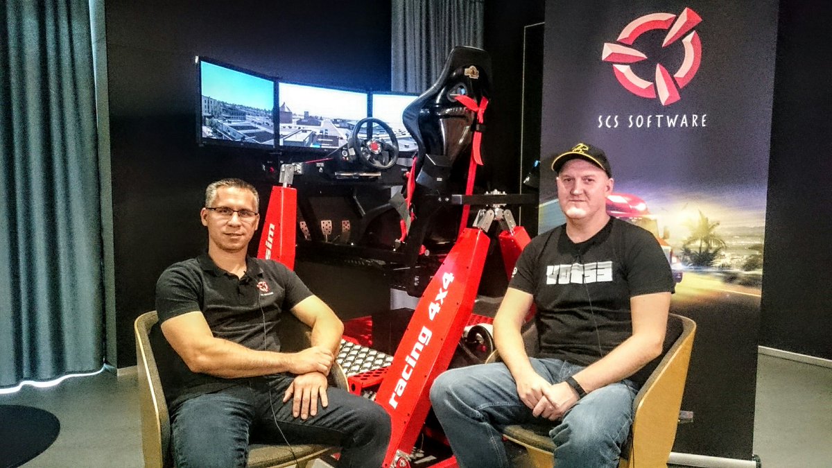 SCSsoftware's tweet image. An interview with @SQRLTV is about to happen in our office! Some questions will be answered... 😉