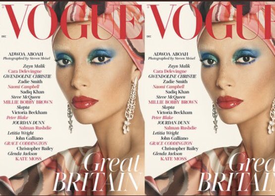 Nickydim's tweet photo. Congratulation to @Edward_Enninful for your first @BritishVogue cover as EIC! 🙏🏼👏🏻 https://t.co/2zeOmNRUF0