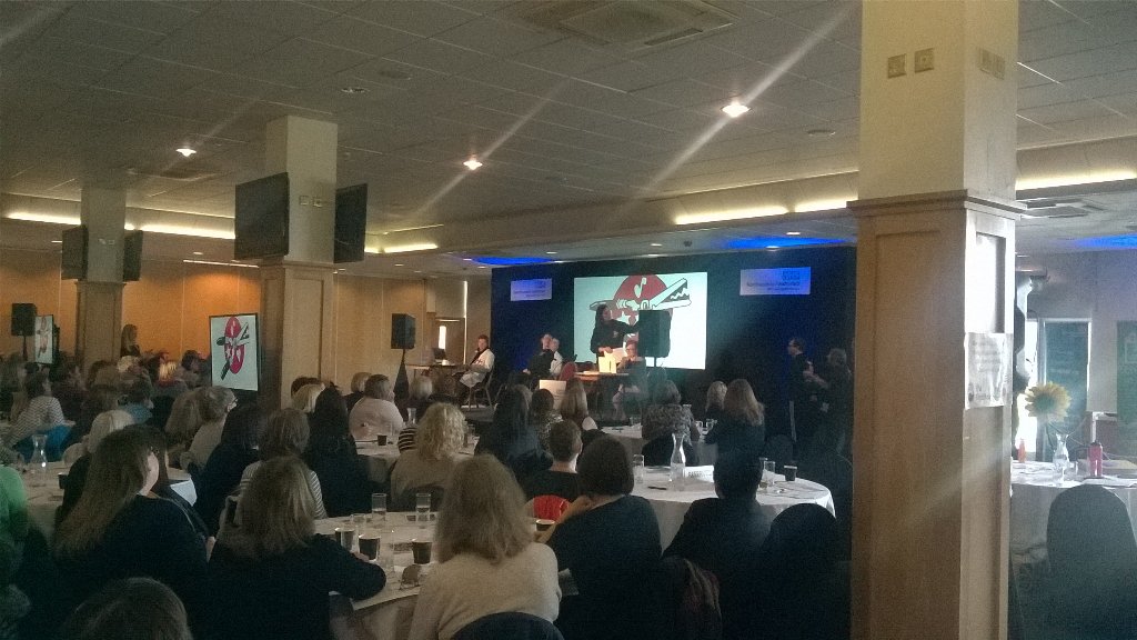 EmmaD_72's tweet photo. Amazing insight brilliant fun from The Lawnmowers @NorthumbriaNHS nurse &amp; midwife conference #learningdisabilities https://t.co/1RWekDaKaL