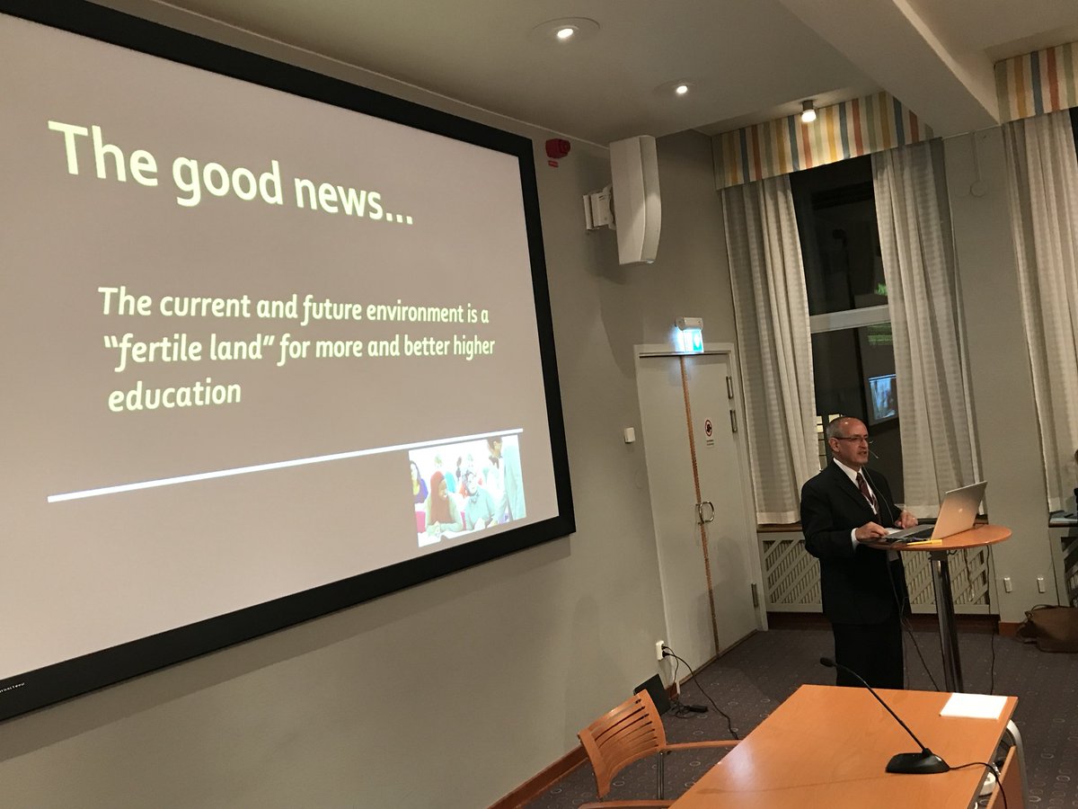 TheoHoog's tweet photo. Happy &amp; honored to have @fmarmole sharing @WorldBank ‘s vision on global development of higher education #donorharmonizationgroup https://t.co/9f9K9zEUNk