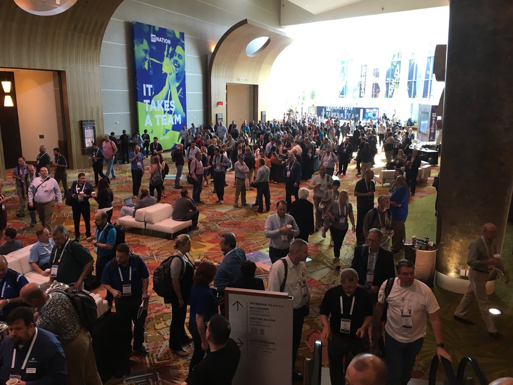 1ChrisBaxter's tweet photo. 3500 delegates #ITN17 @ConnectWise @ITPSltd https://t.co/dOLIQtIajh