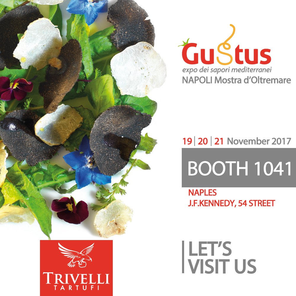 "Neapolitan land and culture are going to be mixed with the Trivelli Tartufi unmistakable taste.
Gustus 2017 will be the stage of several news showcasing its typical scents and flavors."
#Trivellitartufi #Truffle #GustusNapoli