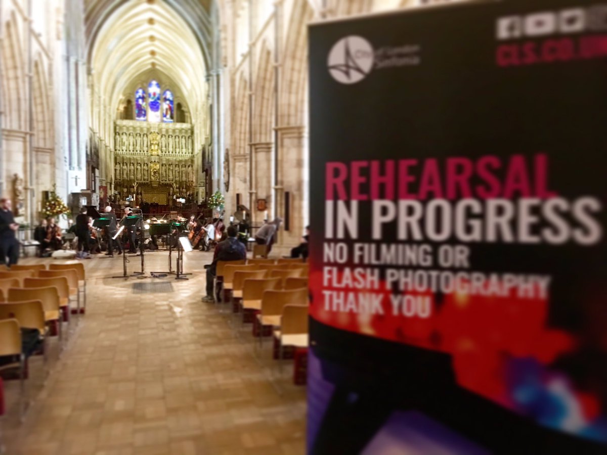 CityLdnSinfonia's tweet photo. #Rehearsalinprogress for tonight's 1st #ModernMystics concert @Southwarkcathed! https://t.co/lKnNSuNn77