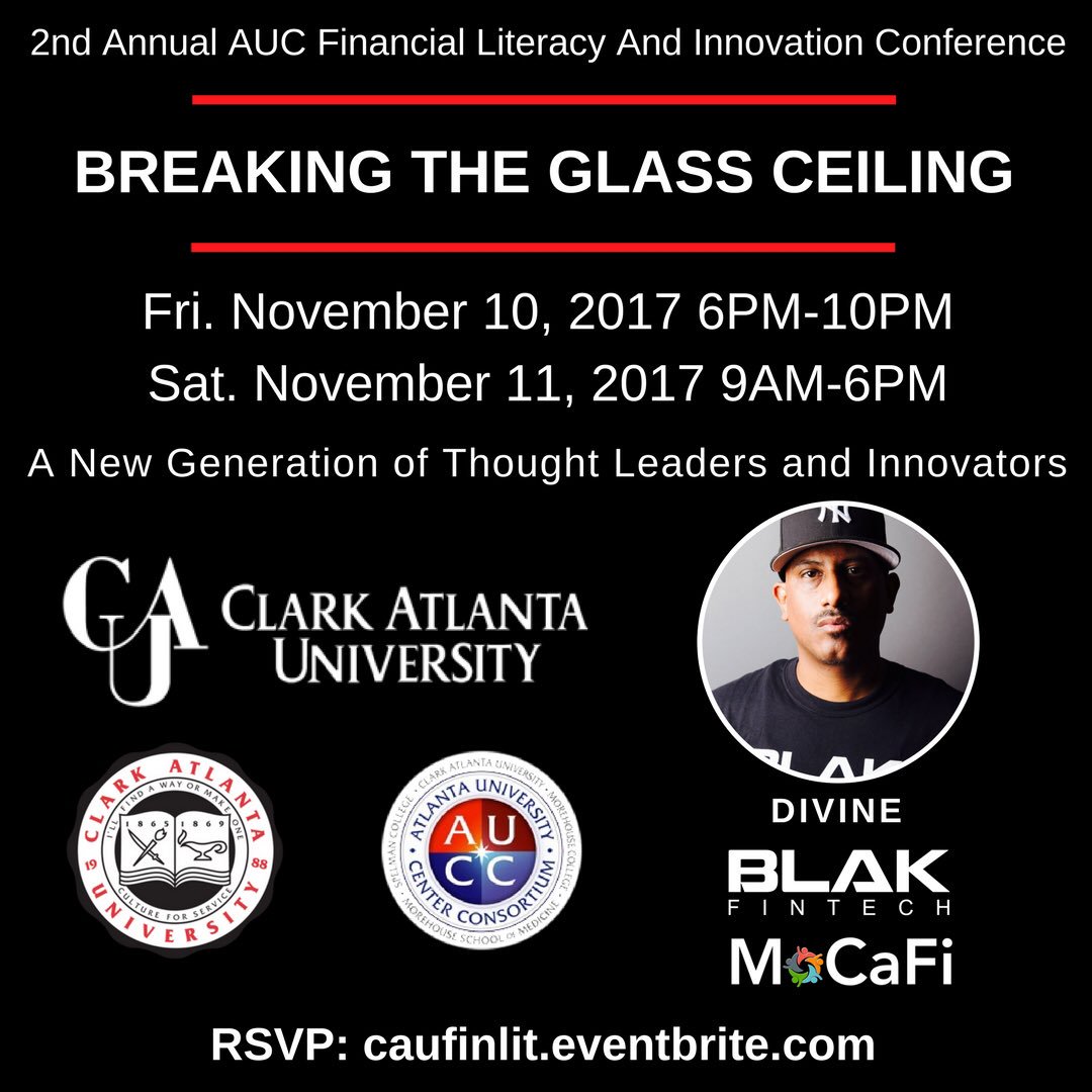 4thlettermusic's tweet photo. .@CAU ATLiens!!! What’s good???!!! Catch me down in the ‘A’ at the 2nd Annual Atlanta University Center Financial Literacy and Innovation Conference! RSVP Link: https://t.co/DF9v9CIi4A
I’ll be live (and via live stream) Fri., 11/10/17 at 8:35 PM for “Mille Talks”. #BLAK #ATL https://t.co/XlMvuTWoL6