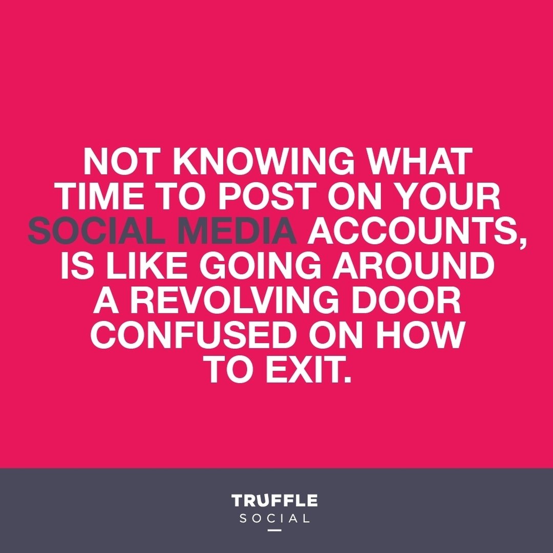TruffleSocial's tweet photo. We've said this time and time again but we can't emphasise enough the importance of posting at the optimum time! #TruffleTips https://t.co/YbKPb3HS36