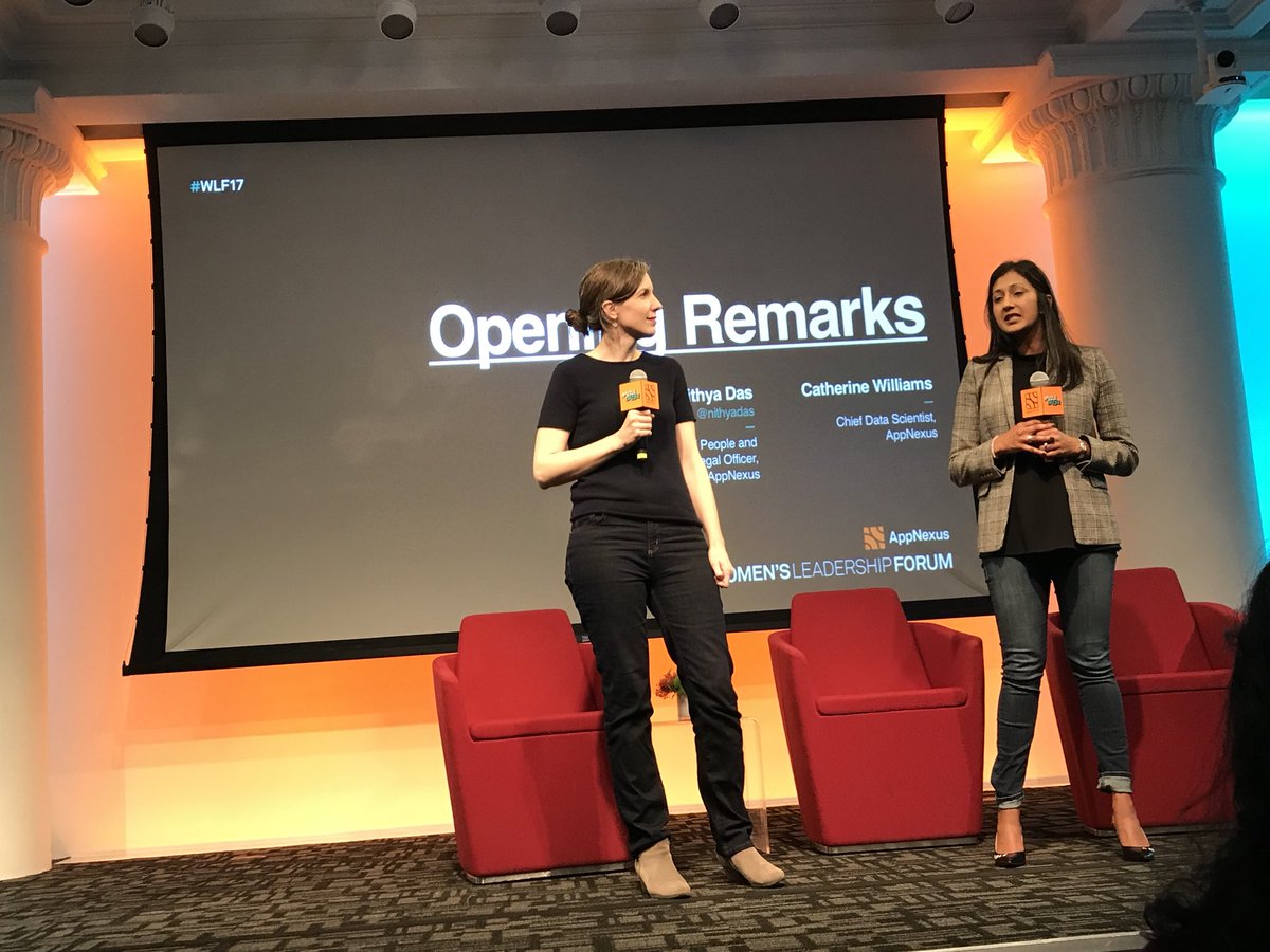 madelinekelleyg's tweet photo. .@AppNexus #WLF17 kicking off with @nithyadas and Catherine Williams 💪🏼 https://t.co/2DpbQqsNZI