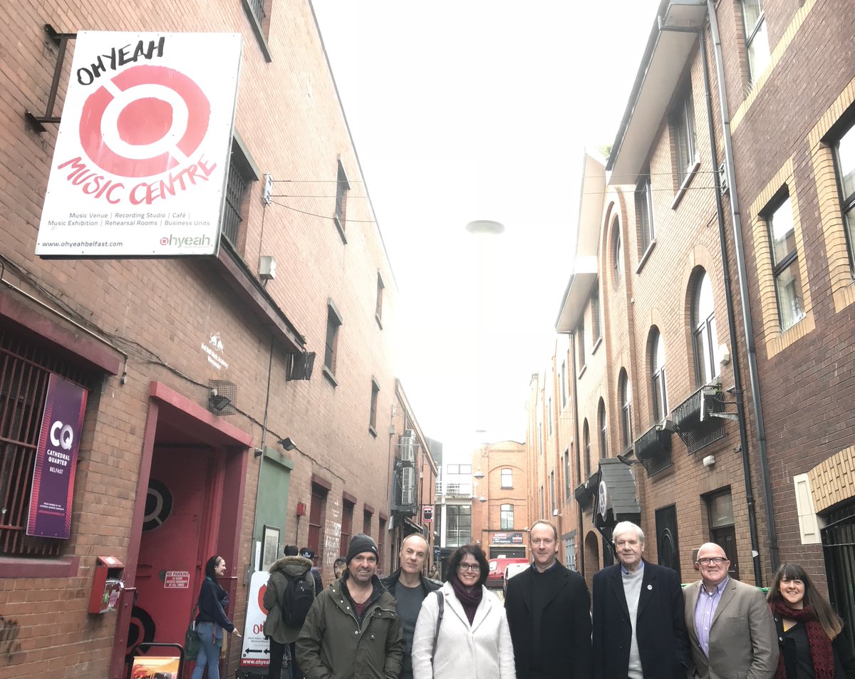 NITouristBoard's tweet photo. 🎼Media from Belgium, Netherlands, USA &amp; Italy enjoying the the Sound of Belfast festival with a Belfast city music tour, Van Morrison music tour and Terri Hooley’s alternative walking tour of Belfast #NIMediaVisit https://t.co/mVcKgyyNoH