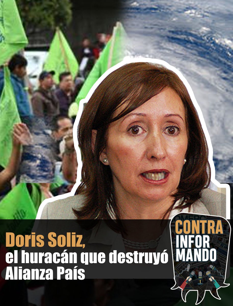 ContraInfoEc's tweet image. .@dorissoliz y esa increíble capacidad para destrozar todo lo que toca... ¿Ahora con @RicardoPatinoEC y los más... 'revolucionarios'? 😂😂Accede a toda la información aquí ▶️contrainformando.wordpress.com/2017/11/09/dor…