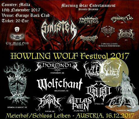 ctulumetal's tweet photo. Ctulus last two shows in 2017.
 18.11. Novembers Gathering - Malta 
 16.12. Howling Wolf Festival - Austria https://t.co/VrBdExWJnu