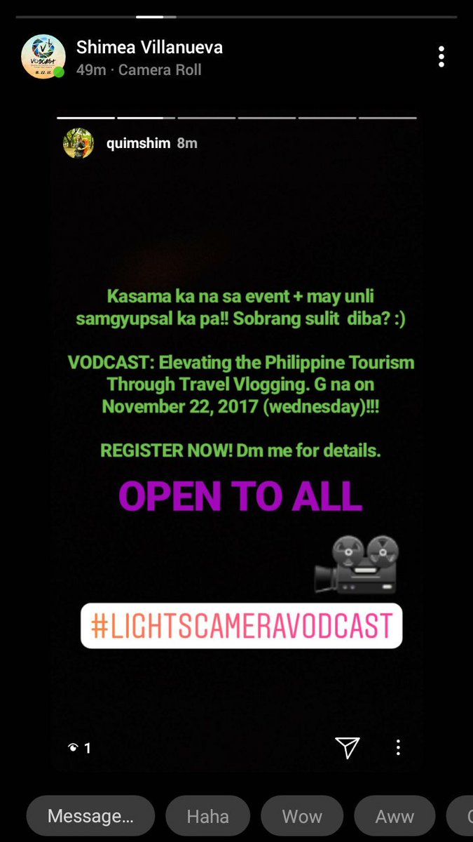 alyxela's tweet photo. OPEN FOR ALL!! (Other univs/school) Pm for more details☺
#LightsCameraVODCAST
#Tr4velVlogging
#UploadingSoon
#VODCAST2017
#VieraProductions https://t.co/axPIIc9elP