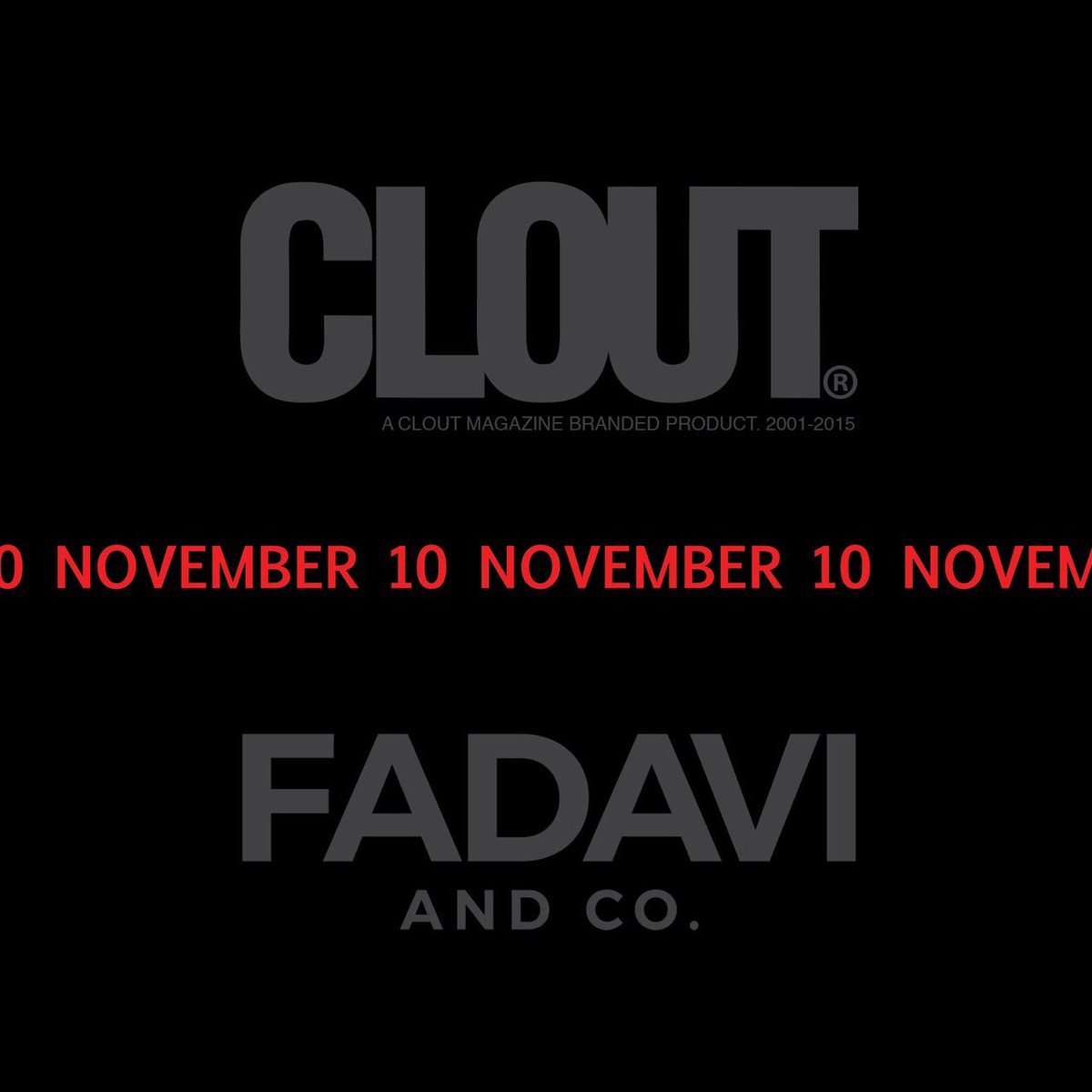 FadaviAndCo's tweet photo. New collection with @cloutmagazine available tomorrow. https://t.co/cuIoCdYGYH