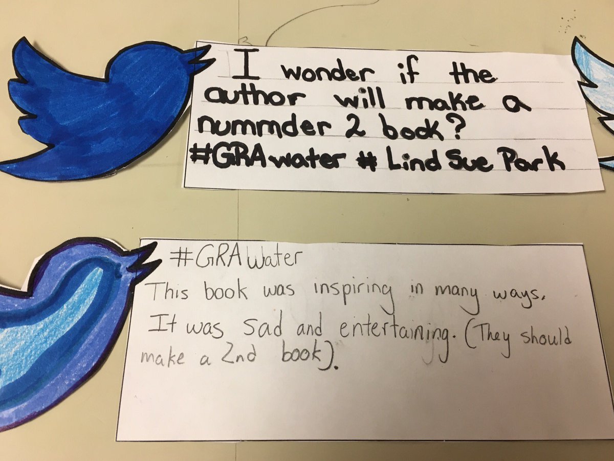 suppaclass6b's tweet photo. We absolutely loved reading this novel! #grawater @LindaSuePark https://t.co/bFekHAVx82